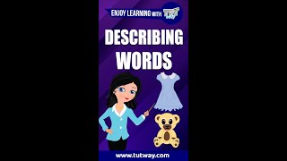 Describing Words For Kids  Describing Words and Example Sentences in English Grammar shorts [upl. by Hudis75]