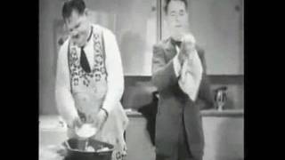 Laural and Hardy Comedy scenes washing the dishes [upl. by Gershon]