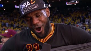 LeBron James Postgame Interview  Cleveland Cavaliers Win the 2016 NBA Championship [upl. by Gauntlett18]