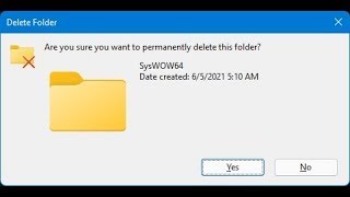 What happens after deleting SysWow64 folder in Windows [upl. by Parrish]