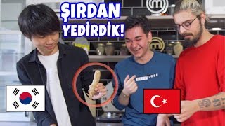 Korelilere ŞIRDAN Yedirdik İLK KEZ YEDİLER w MASTERCHEF ŞAMPİYONU [upl. by Dnalyaw973]