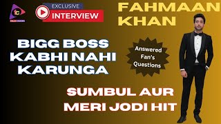 No Bigg Boss Ever  Jodi Important Hoti Hai  Fahmaan Khan [upl. by Caputo372]