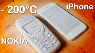 NOKIA 3310 И IPHONE В ЖИДКОМ АЗОТЕ кто выживет [upl. by Eelik]