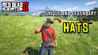 RDR2  6 Unique amp Legendary Hats that you can collect as Arthur 🎩 PART 1 [upl. by Diehl331]