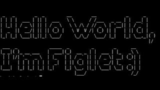 figlet best fonts [upl. by Dov]