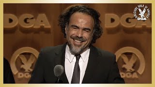 Alejandro G Iñárritu 68th Annual DGA Awards Feature Film Winner Acceptance Speech [upl. by Mckeon]