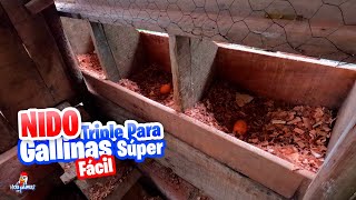 Cómo Hacer Nidos Externos para Gallinas Ponedoras Paso a Paso  Fácil [upl. by Hengel]