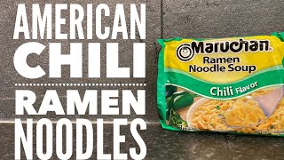 Maruchan Chili Ramen Noodles  Maruchan Ramen Noodles Soup  American Food Review [upl. by Seton807]