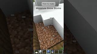 Mini SNOW  Minecraft minecraft tutorial shorts [upl. by Eannyl235]