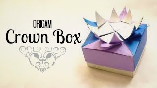 Origami Crown Box Instructions Tadashi Mori [upl. by Eatnahs]