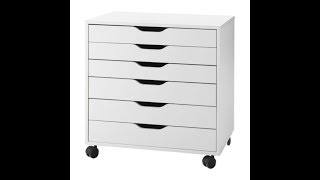 Ikea Alex 6 Drawer Assembly Instrional [upl. by Hirst482]