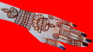 Unique Diwali Special Mehndi Design 2024  Happy Diwali Mehndi Design Simple  Easy Mehndi  Mehndi [upl. by Ahsitil]