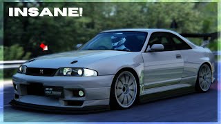 300kmh Nissan Skyline GTR R33  Assetto Corsa [upl. by Neelrahs]