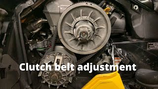 How to adjust your clutch belt on various 20142021 skidoo snowmobiles 600 850 900 ace [upl. by Olga]