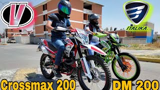 Vento Crossmax 200 vs Italika DM 200¿Son la misma cosa¡Carrera [upl. by Carolynn]