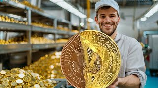 How Chocolate Coins are Made [upl. by Yecaw]