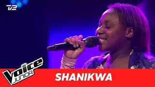 Shanikwa  quotDiamondsquot af Rihanna  Blind 2  Voice Junior Danmark 2017 [upl. by Naegem163]