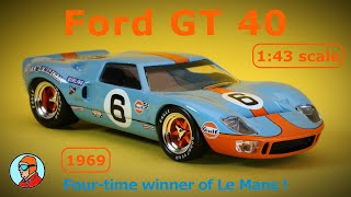 Ford GT 40  143 Scale model car  DieCast amp Cars [upl. by Melburn818]