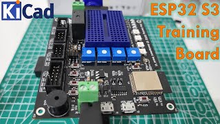 ESP32 S3 training board  entrenador kicad [upl. by Airehtfele]