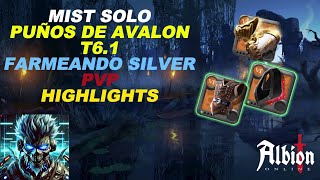 PUÑOS DE AVALON 👊SOLO MIST BUILD OP 💀💀 Albion Online Español [upl. by Calvina75]