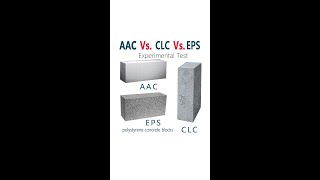 Polystyrene concrete blocks Vs Aerated concrete blocks Vs Foam concrete blocks [upl. by Nais]