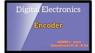 Encoders in Digital electronics tamil [upl. by Fia287]