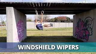 Windshield Wipers on Rings Advanced Bodyweight Exercise [upl. by Gypsy]