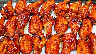 Honey Garlic Chicken Wings  Best Chicken Wings Recipe [upl. by Inness]