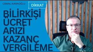 BİLİRKİŞİ ÜCRET ARIZİ KAZANÇ VERGİLEME  DİKKAT [upl. by Rehpitsirhc]