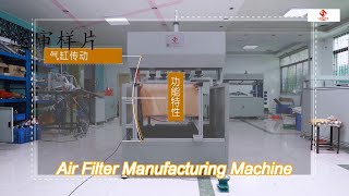 7pa Semi Automatic Air Filter Manufacturing Machine For Decorative Strips [upl. by Yecam]