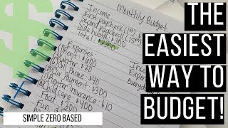 HOW TO THE EASIEST AND SIMPLEST WAY TO CREATE A MONTHLY BUDGET 6MINUTES PROCESS [upl. by Iaka618]