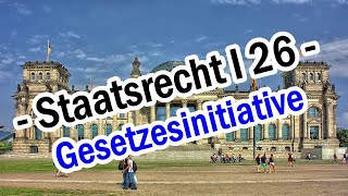 Gesetzesinitiative  Staatsrecht I 26 [upl. by Lupe]