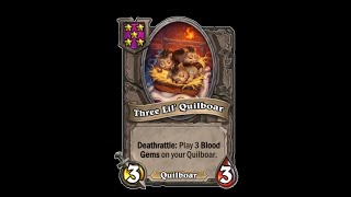 Quillboars Gone Wild Hearthstone drop 29 [upl. by Ryle672]