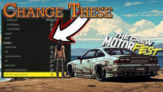 Change THESE Settings BEFORE You Drive  The Crew Motorfest [upl. by Dympha]