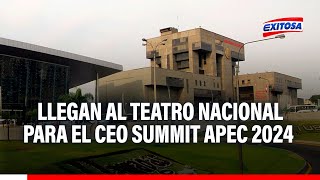 🔴🔵San Borja Delegaciones internacionales llegan al Teatro Nacional para el CEO Summit APEC 2024 [upl. by Tice17]