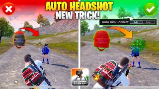 New Secret AUTO HEADSHOT Trick 2024🔥 Enable This Settings For More Headshot In BGMI Headshot Tricks [upl. by Ilhsa424]