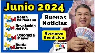 ✅ BUENAS NOTICIAS DEVOLUCION De IVA RENTA CIUDADANA Y JOVEN COLOMBIA MAYOR QUE VIENE JUNIO2024 [upl. by Dyun]