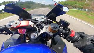 Teaser  Yamaha R25 V1 Vs Yamaha R25 V2  Highspeed Corner  POV [upl. by Lhadnek210]