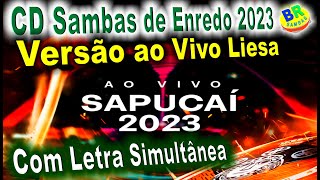 CD Sambas de Enredo 2023 Rio de Janeiro AO VIVO SAPUCAÍ Liesa Com Letra Simultânea [upl. by Adila]