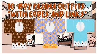 10 Pajama Roblox Boy Outfits with codes and links [upl. by Gelya]