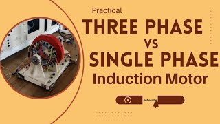 Difference between Three phase amp Single phase Induction Motor [upl. by Mohl]