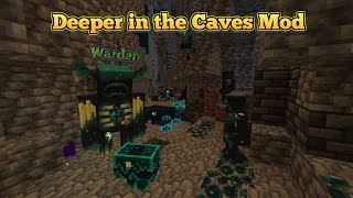 Minecraft 1165  Deeper in the Caves Mod 118 Warden mob [upl. by Larkin]