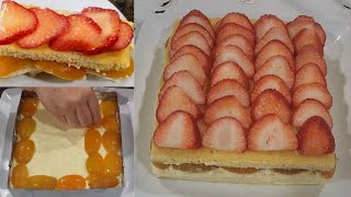 Decadent apricot goat cheese dessert ابهري ضيوفك بكاطو المشمش الراقي [upl. by Dennet]