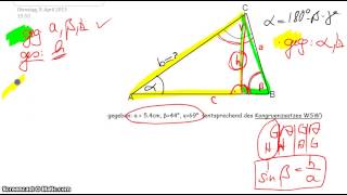 Sinussatz Erklärung [upl. by Gwenora]