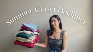 Closet Cleanout amp Declutter  Organizing amp Decluttering My Closet for the Summer [upl. by Dranyl51]