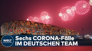 Olympische Spiele 2022 in China Offizielle Eröffnungsfeier wird geprobt  Sechs Deutsche infiziert [upl. by Anuska151]