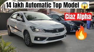 Pehli 4 Star Rating Car  2023 Ciaz Alpha Automatic  Detailed Rivew Price Features dcarsinfo [upl. by Tynan653]