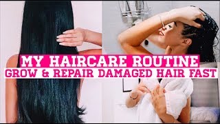 MY HAIR CARE ROUTINE ♡ HOW I GREW OUT MY HAIR  How To REPAIR DAMAGE amp Grow Longer Hair Fast [upl. by Emmer]