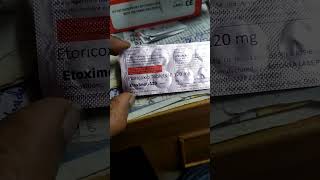 Tab Etoricoxib 120 mg दर्द निवारकEtoximol 120 Tablet is used for shortterm relief of pain [upl. by Otreblaug497]