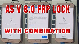 A520L V80 U3 Frp Lock With Combination U3 Samsung A5 Frp Google Bypass V7 0 8 0 New Methode 2019 [upl. by Hairim]